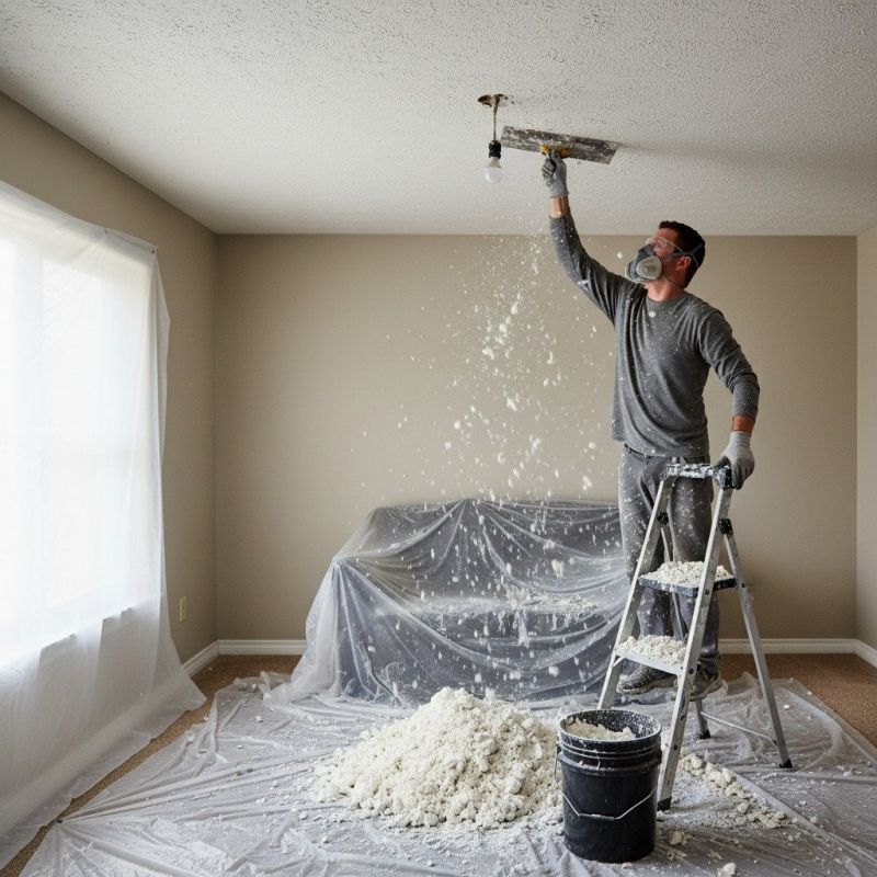 Knockdown Ceiling Removal in Saint Paul, MN